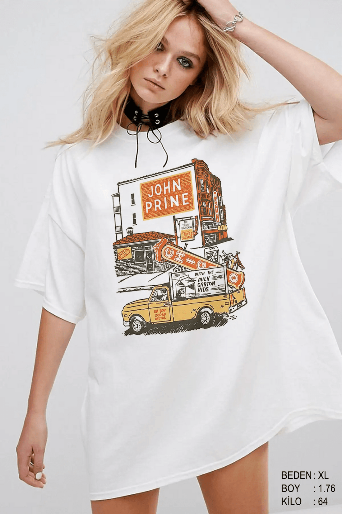 Urban Chaos Oversize Kadın Tişört PΛSΛGE