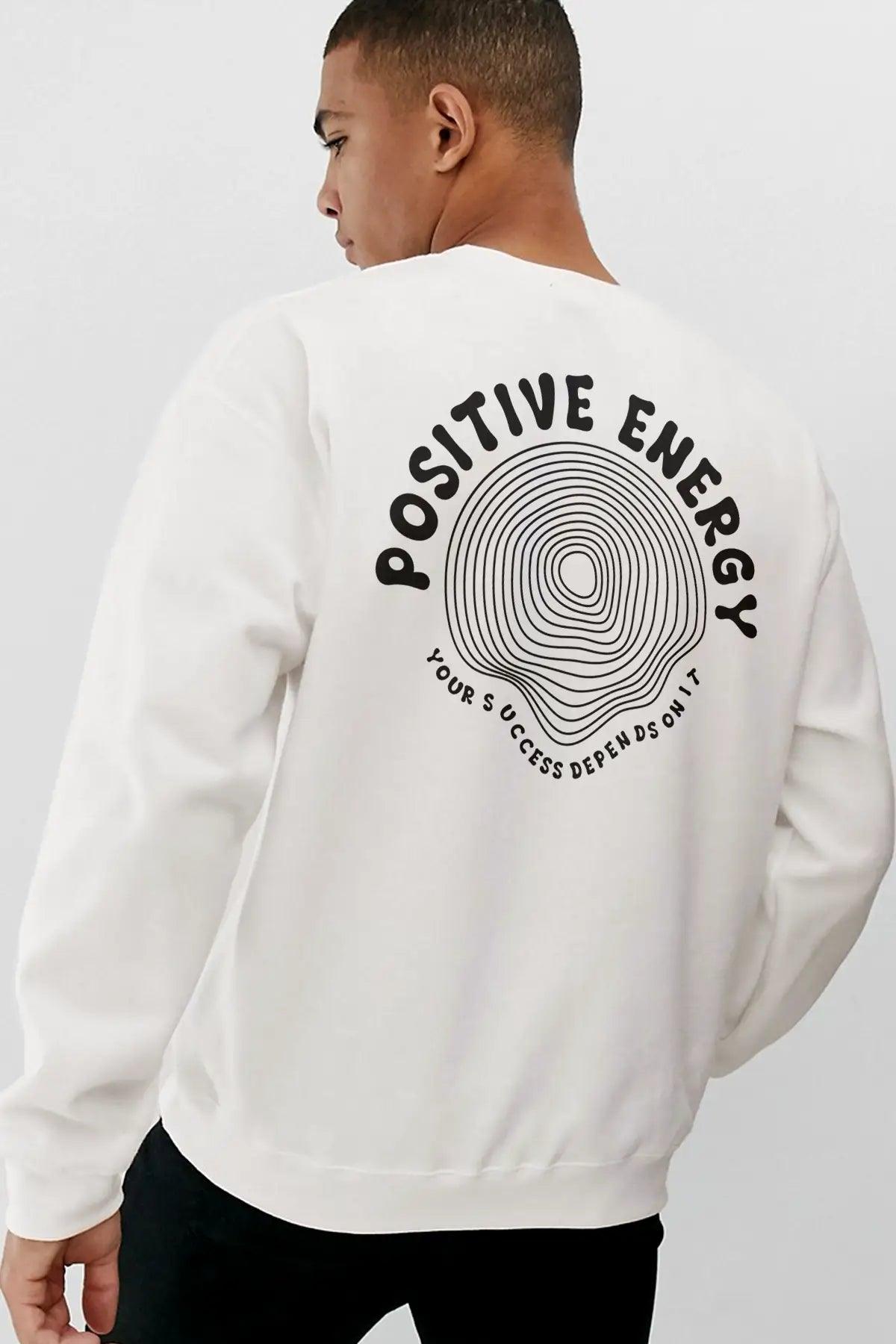 Positive Energy Oversiz Erkek Sweatshirt - PΛSΛGE