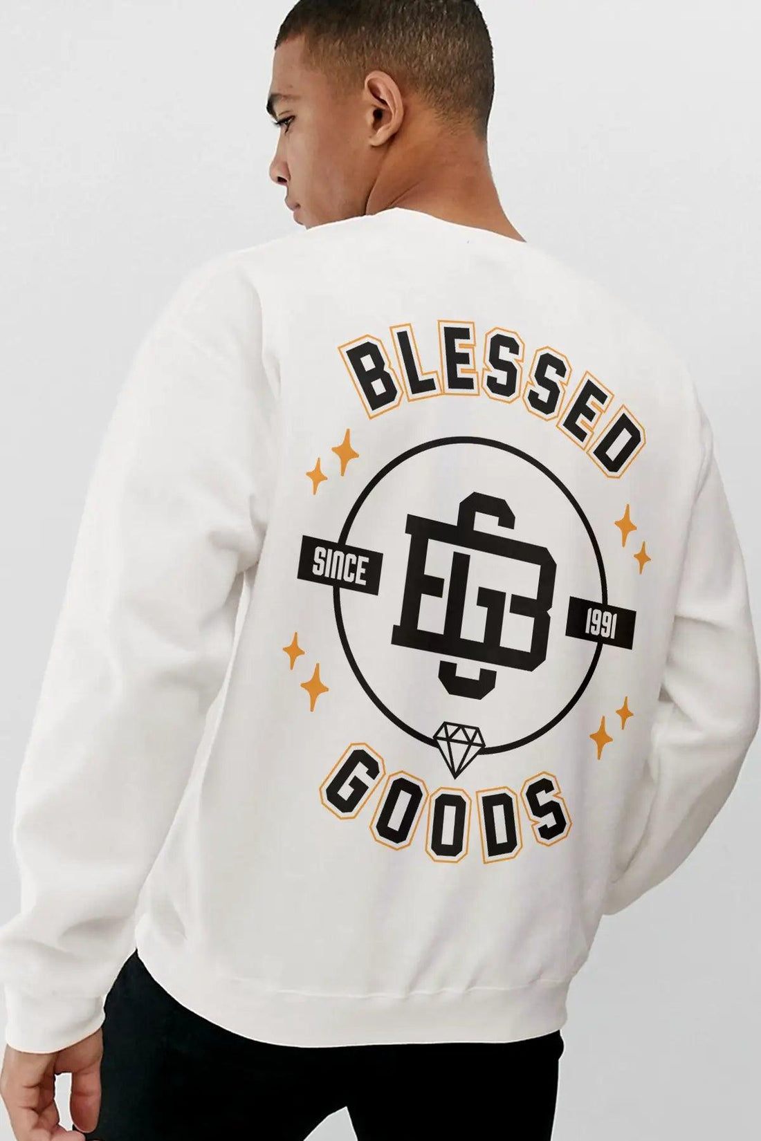Blessed Goods Oversize Erkek Sweatshirt - PΛSΛGE