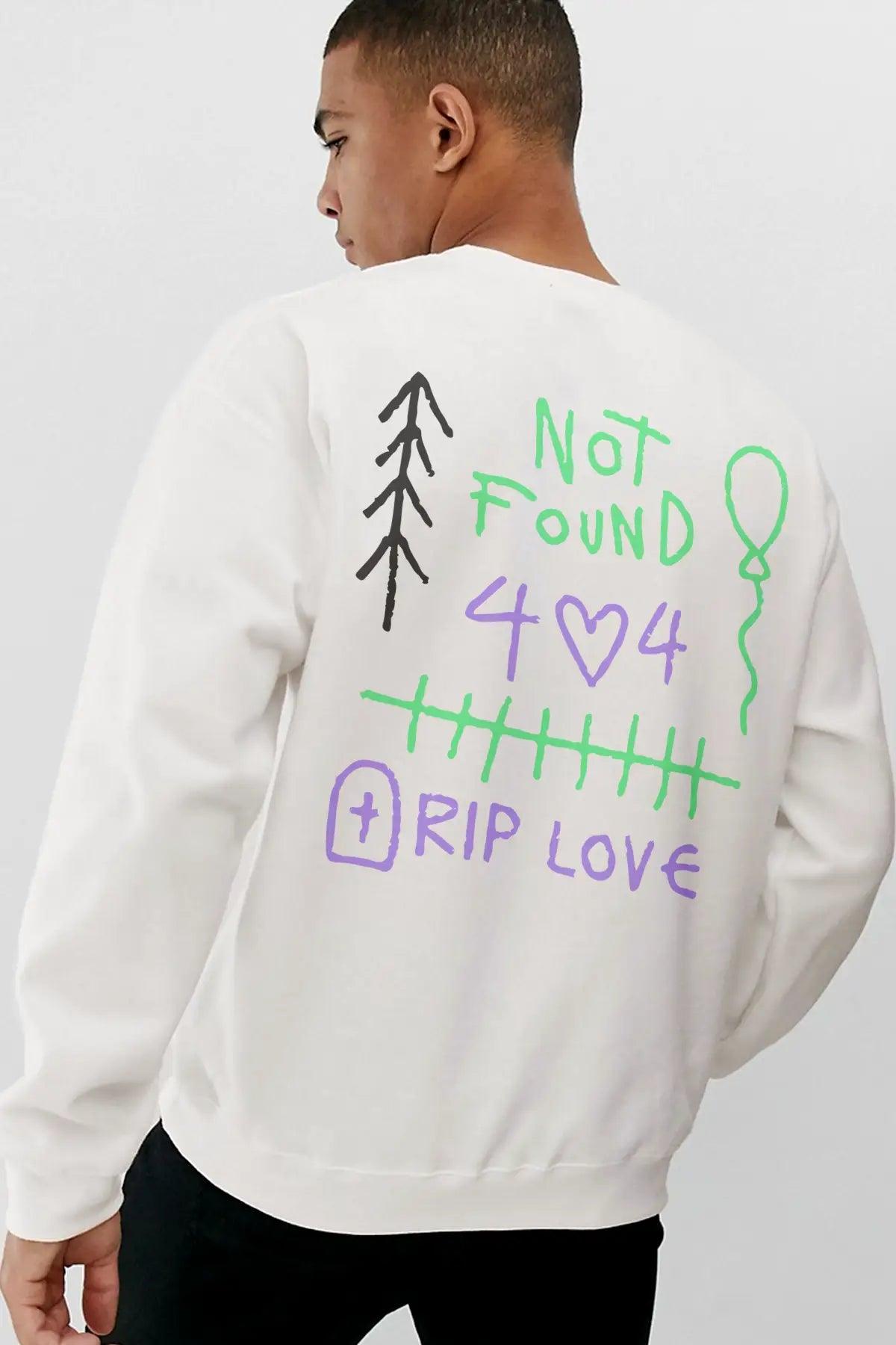 Rip Love Oversize Erkek Sweatshirt - PΛSΛGE