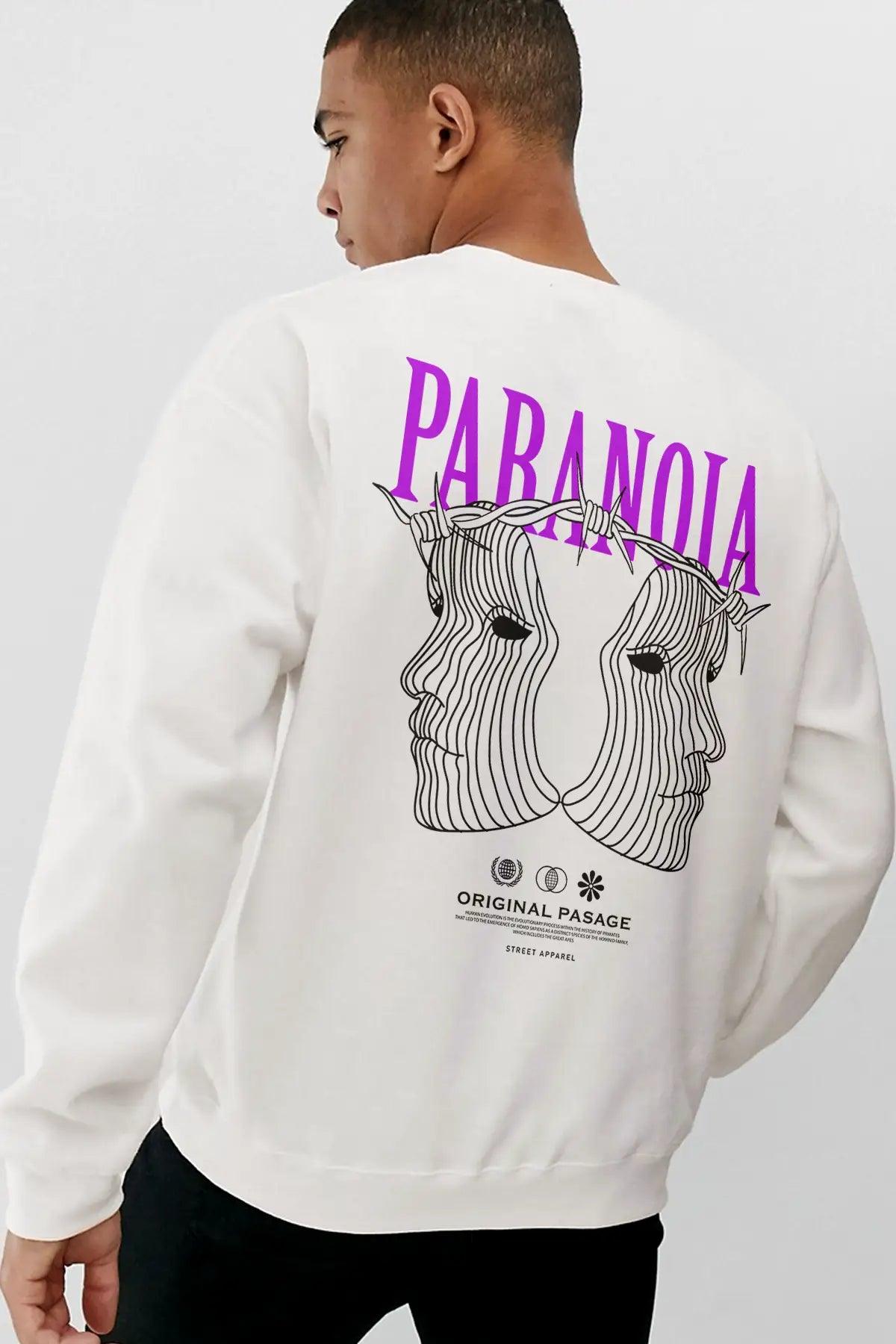 Paranoia Oversize Erkek Sweatshirt - PΛSΛGE