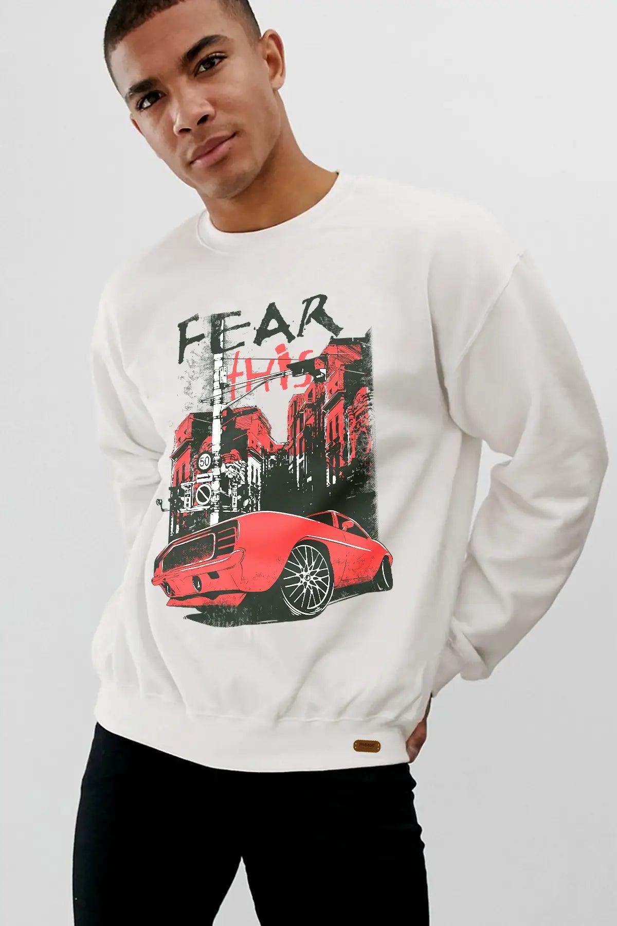 Fear Oversize Erkek Sweatshirt - PΛSΛGE