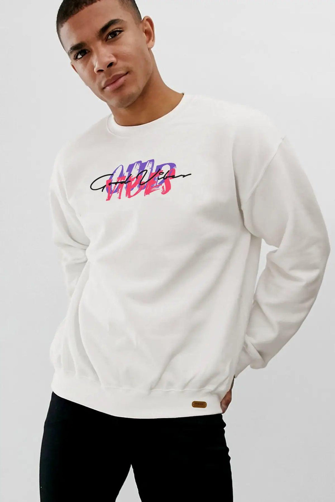 Good Vibes Oversize Erkek Sweatshirt - PΛSΛGE