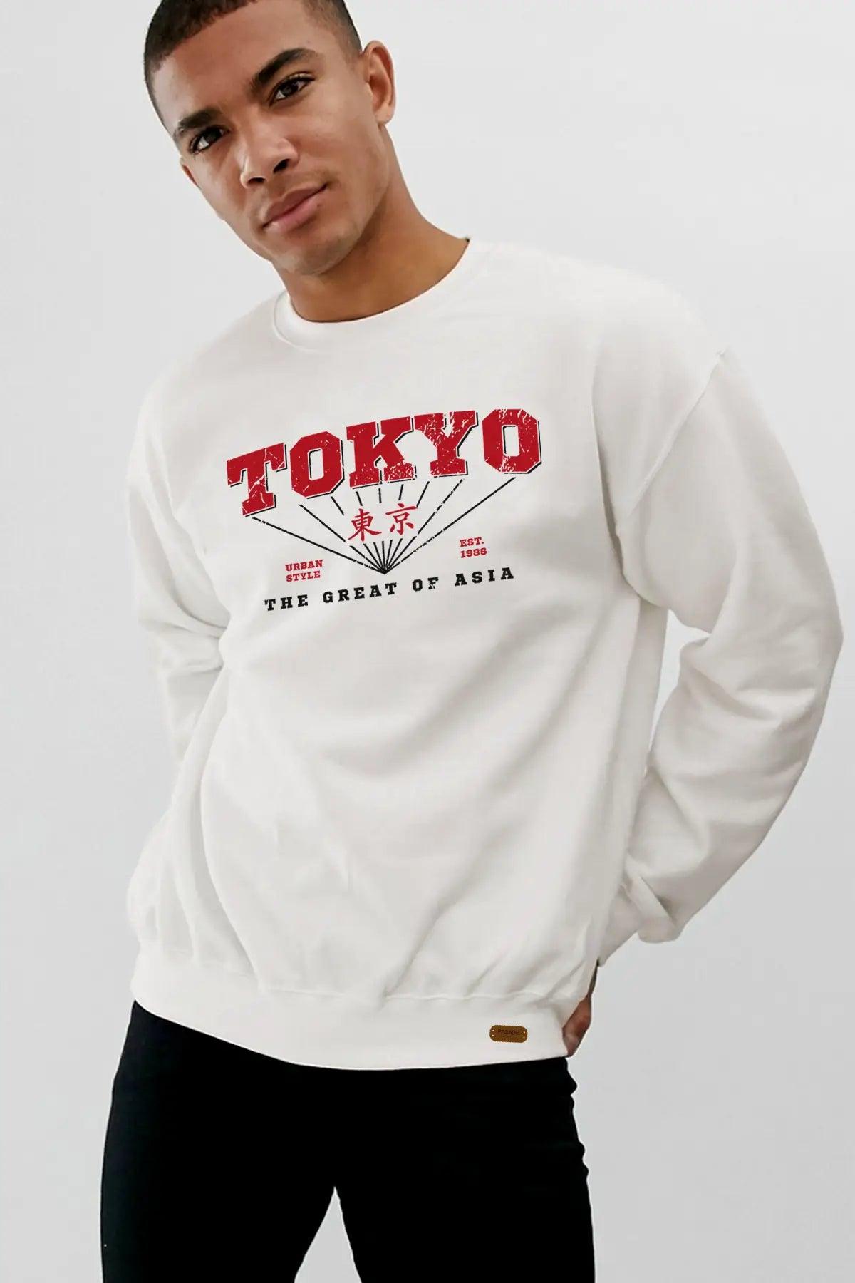 Tokyo Urban Oversize Erkek Sweatshirt - PΛSΛGE