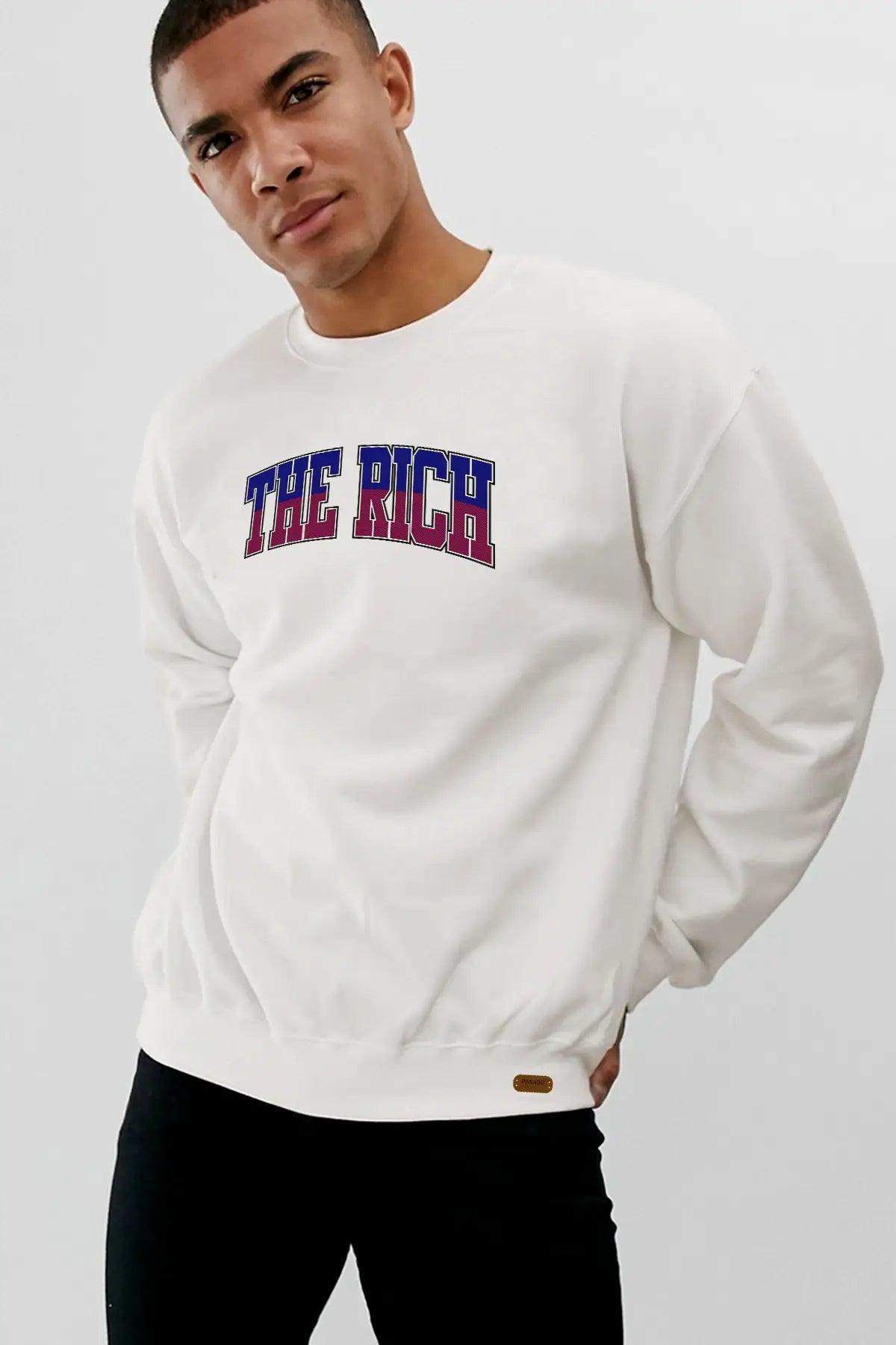 The Rich Oversize Erkek Sweatshirt - PΛSΛGE