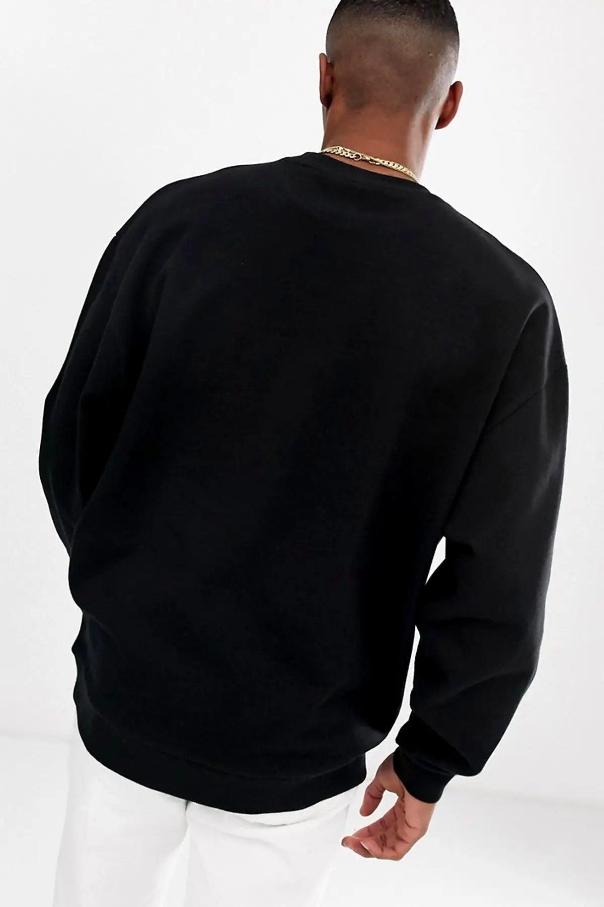 Never Give Up Oversize Erkek Sweatshirt - PΛSΛGE