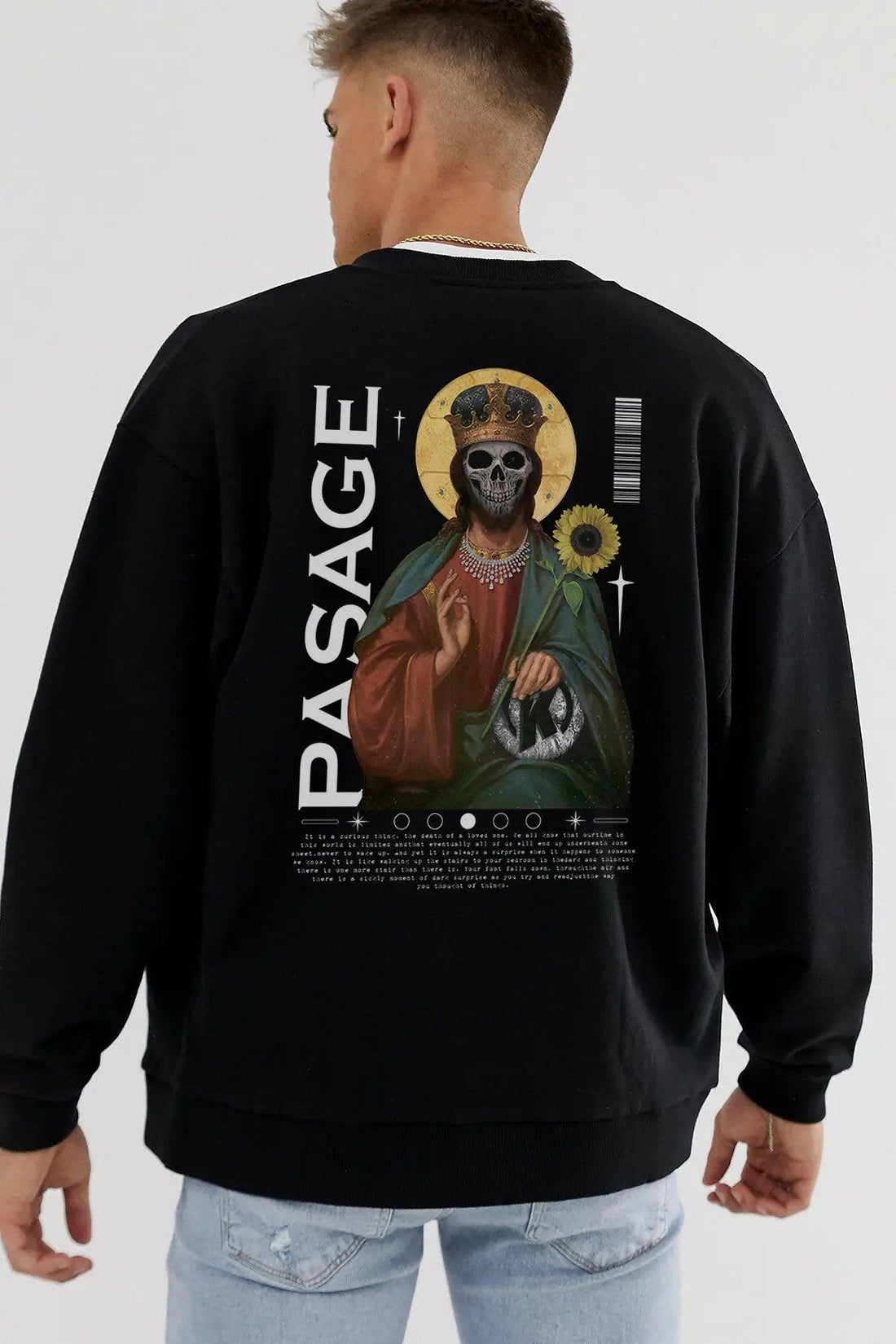Death Love Oversize Erkek Sweatshirt - PΛSΛGE