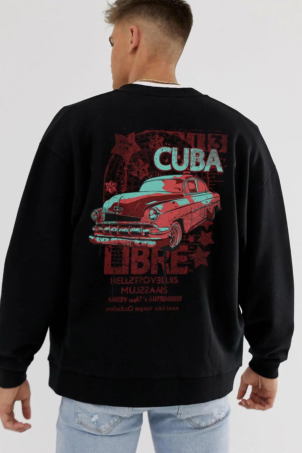 Cuba Oversize Erkek Sweatshirt - PΛSΛGE