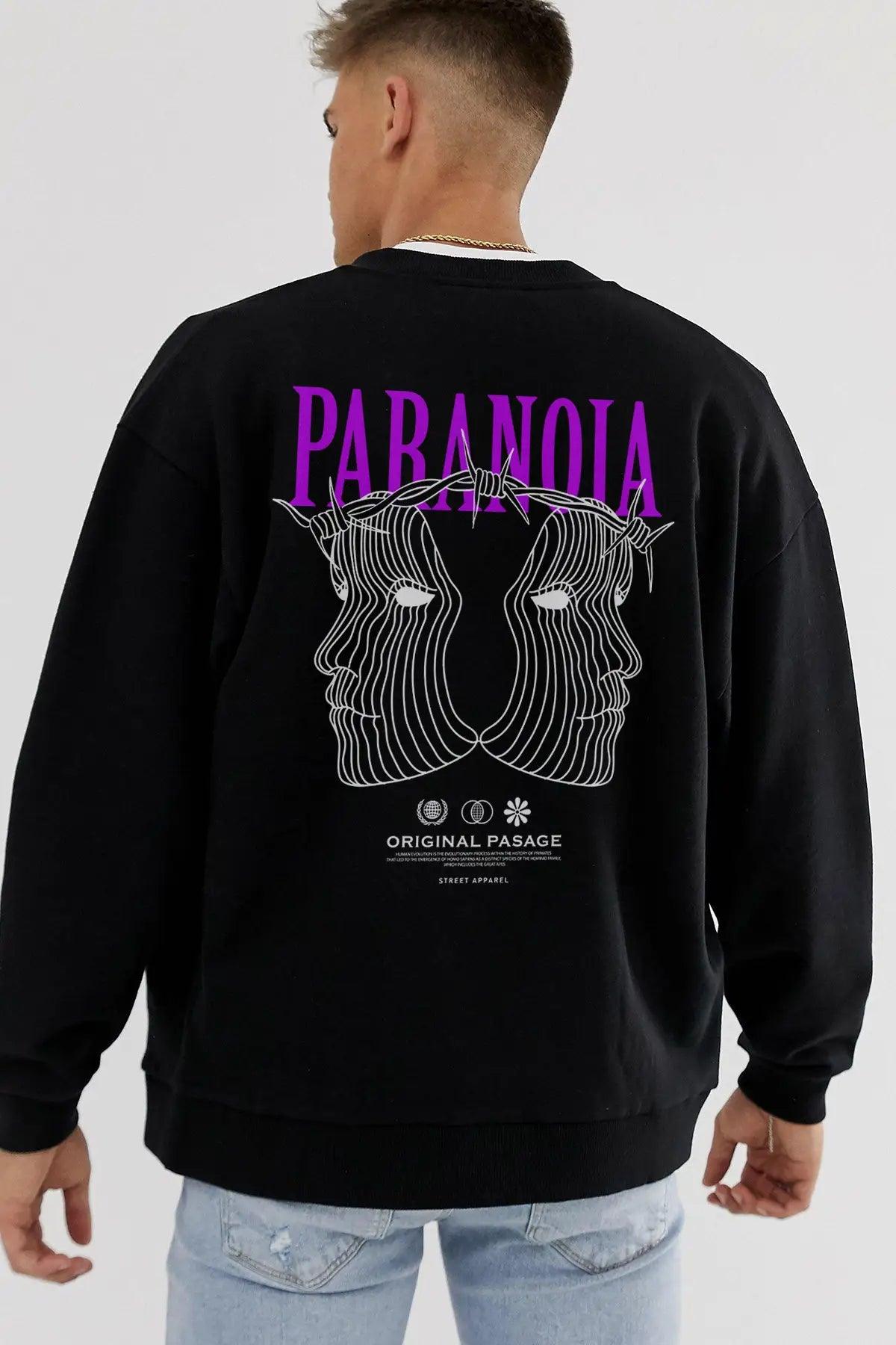 Paranoia Oversize Erkek Sweatshirt - PΛSΛGE