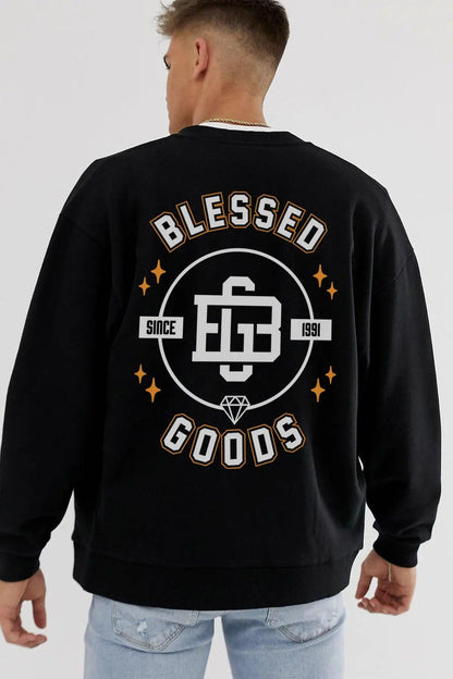 Blessed Goods Oversize Erkek Sweatshirt - PΛSΛGE