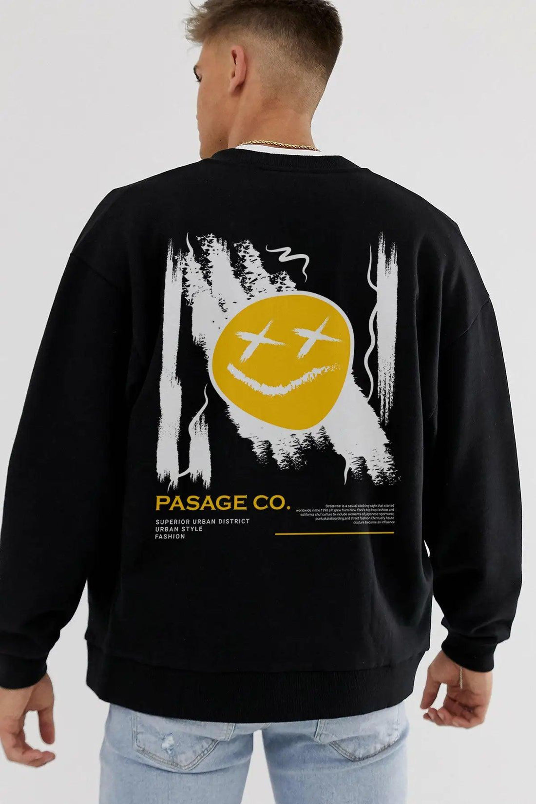 Urban Style Oversize Erkek Sweatshirt - PΛSΛGE