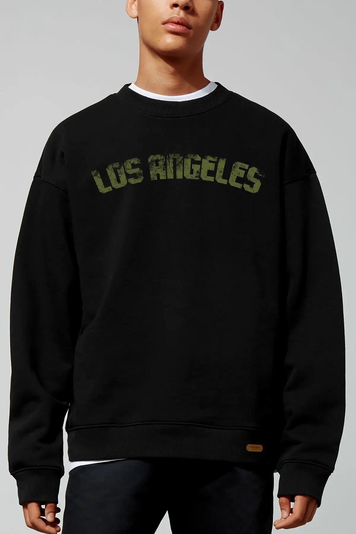 Los Angeles Oversize Erkek Sweatshirt - PΛSΛGE