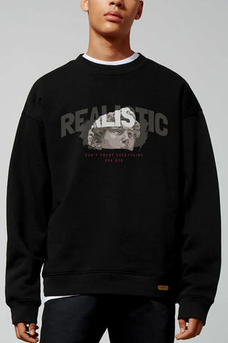 Realistic Oversize Erkek Sweatshirt - PΛSΛGE