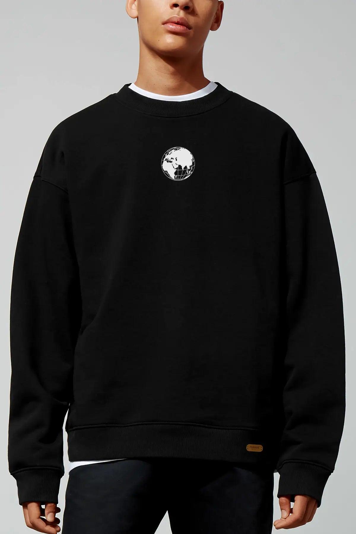 Streetwear Oversize Erkek Sweatshirt P S GE