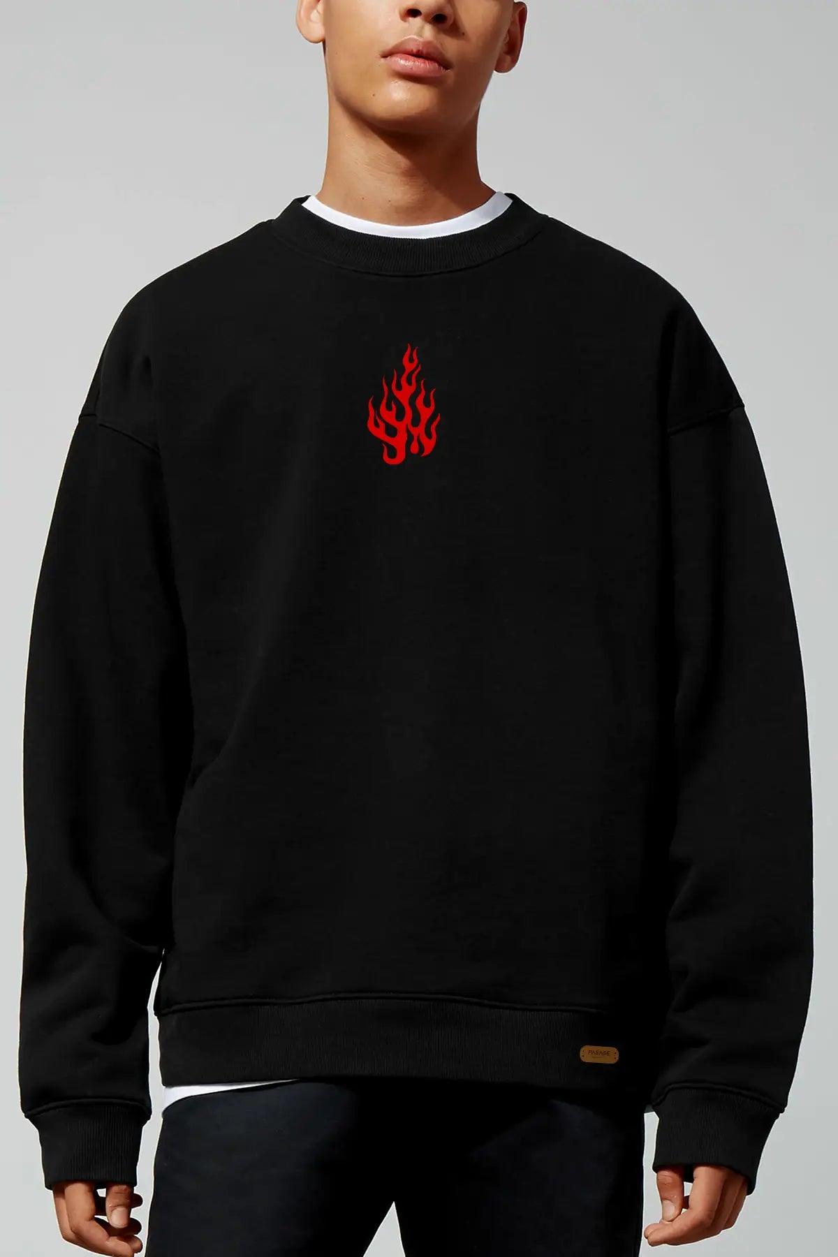 The Devil Oversize Erkek Sweatshirt - PΛSΛGE