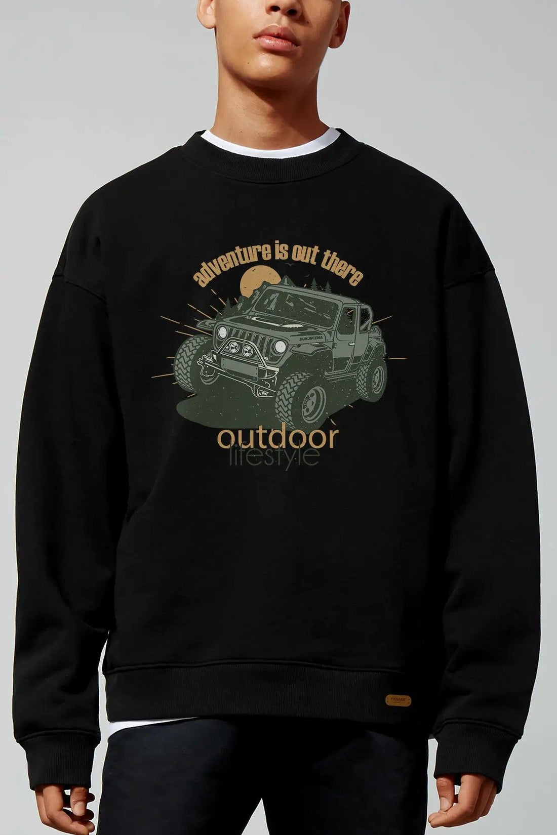 Climber Oversize Erkek Sweatshirt - PΛSΛGE