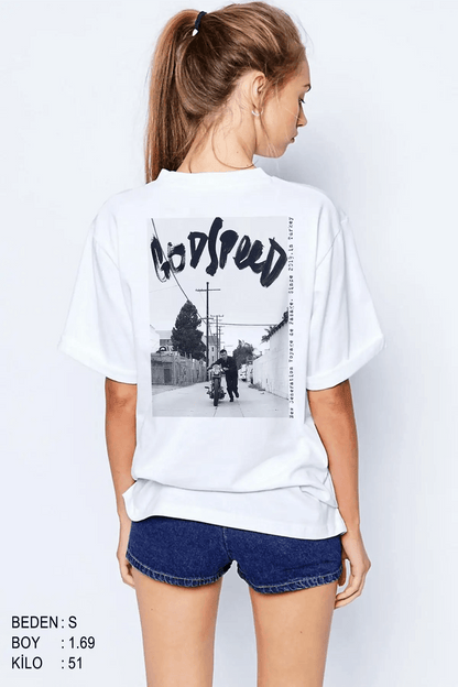 Godspeed Oversize Kadın Tişört - PΛSΛGE