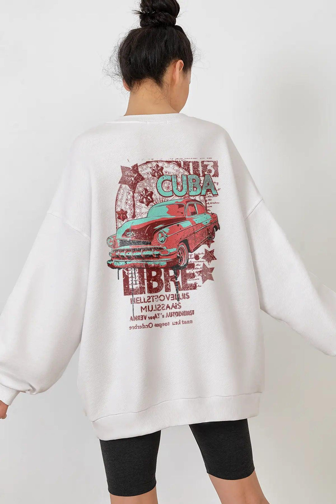 Cuba Oversize Kadın Sweatshirt - PΛSΛGE