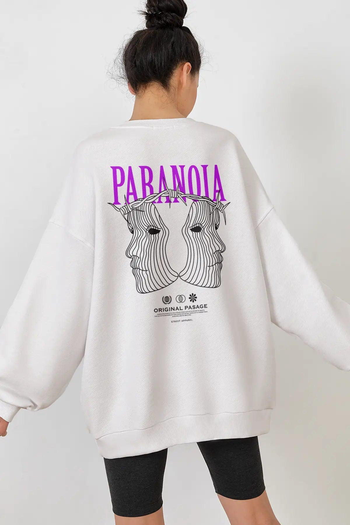 Paranoia Oversize Kadın Sweatshirt - PΛSΛGE