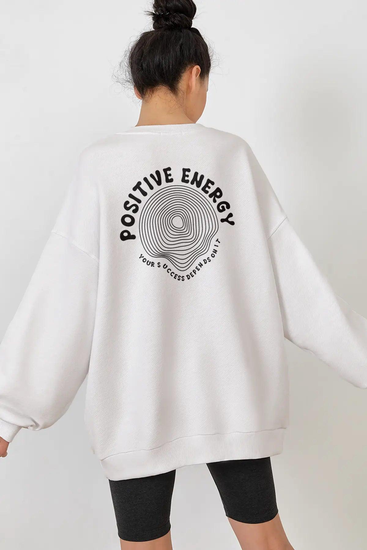 Positive Energy Oversiz Kadın Sweatshirt - PΛSΛGE