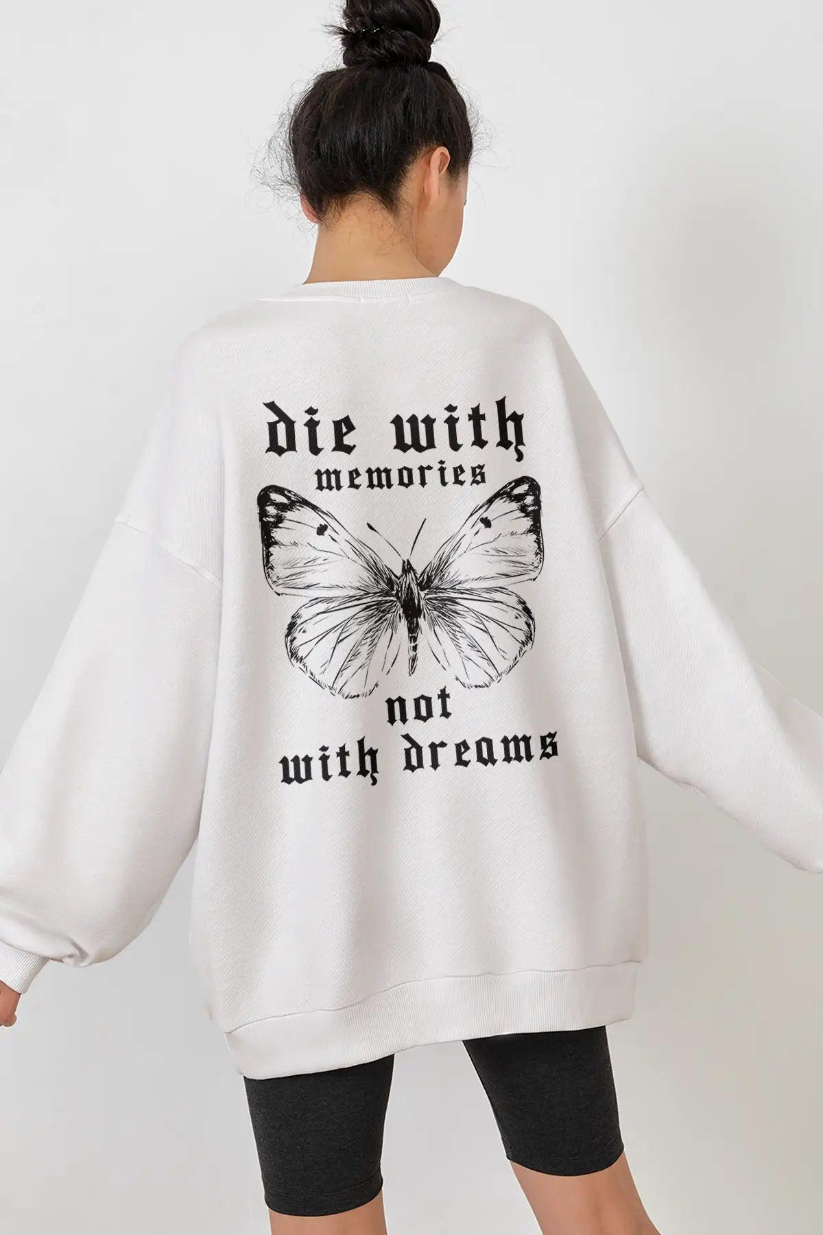 Die With Memories Oversize Kadın Sweatshirt - PΛSΛGE
