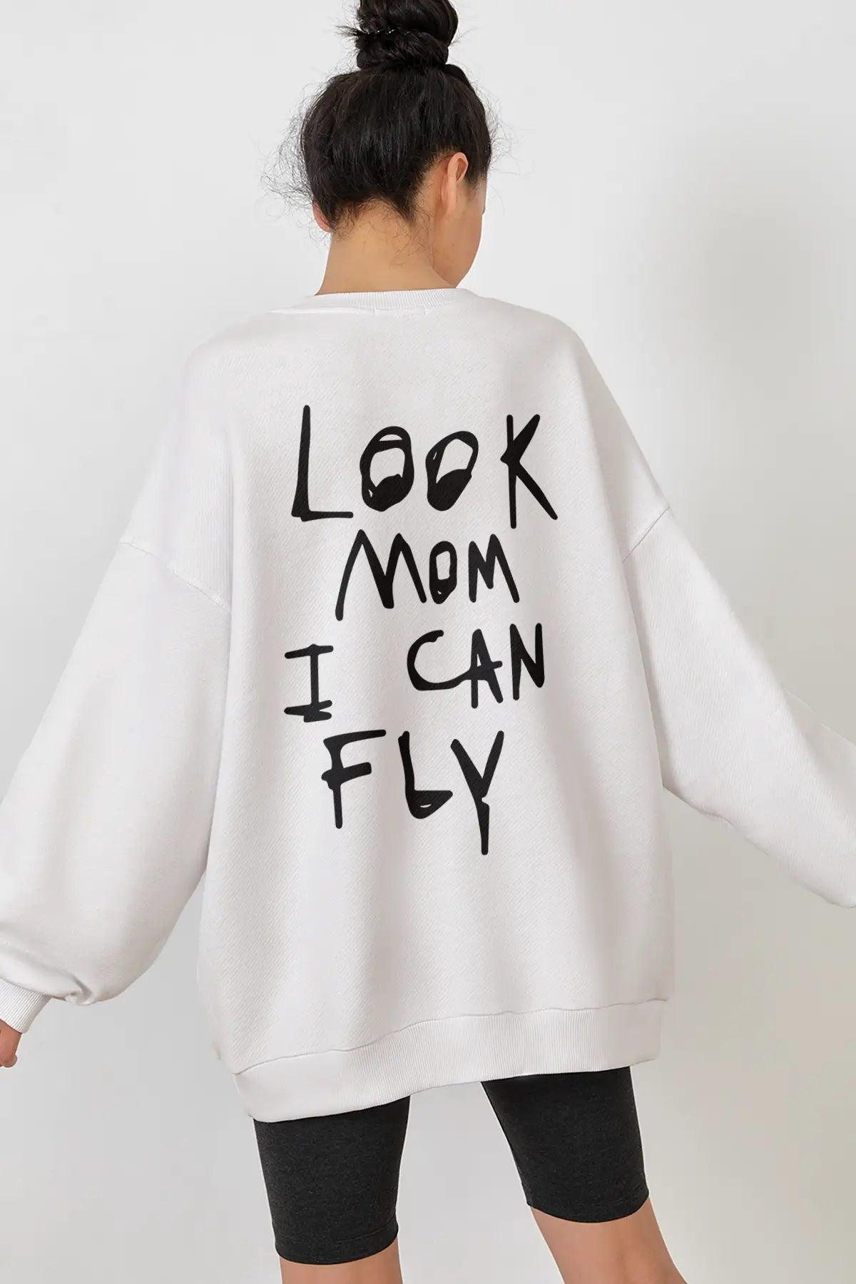 I Can Fly Oversize Kadın Sweatshirt - PΛSΛGE