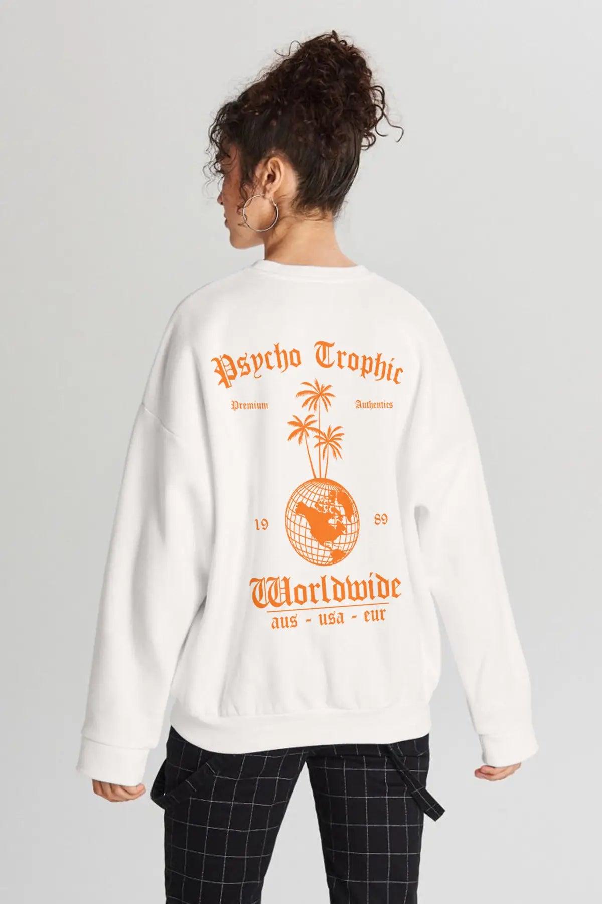 Psycho Tropic Oversize Kadın Sweatshirt - PΛSΛGE