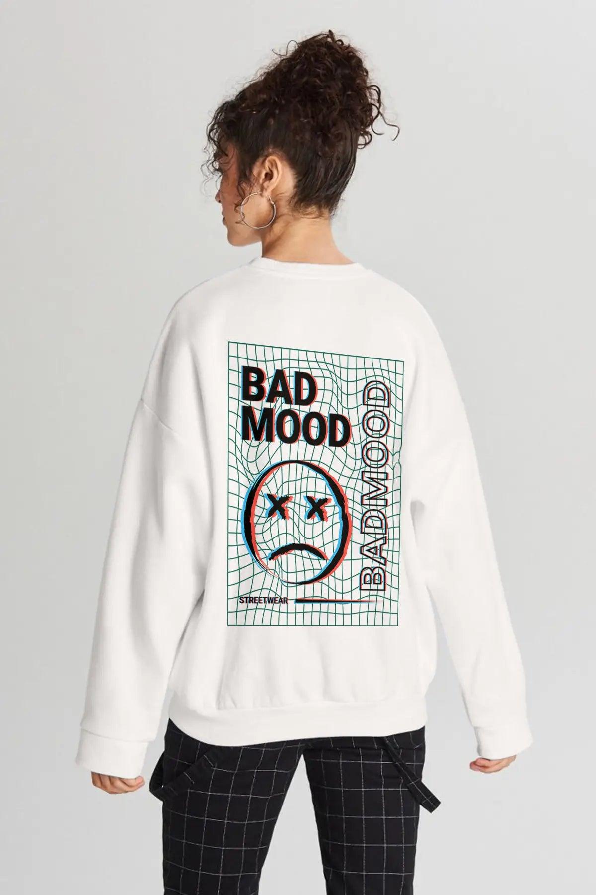 Bad Mood Oversize Kadın Sweatshirt - PΛSΛGE