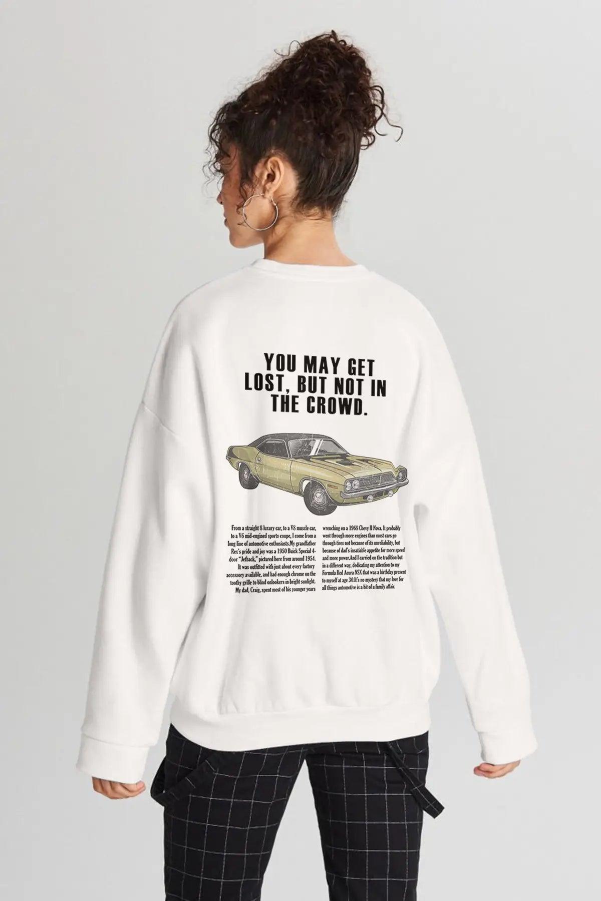Get Lost Oversize Kadın Sweatshirt - PΛSΛGE