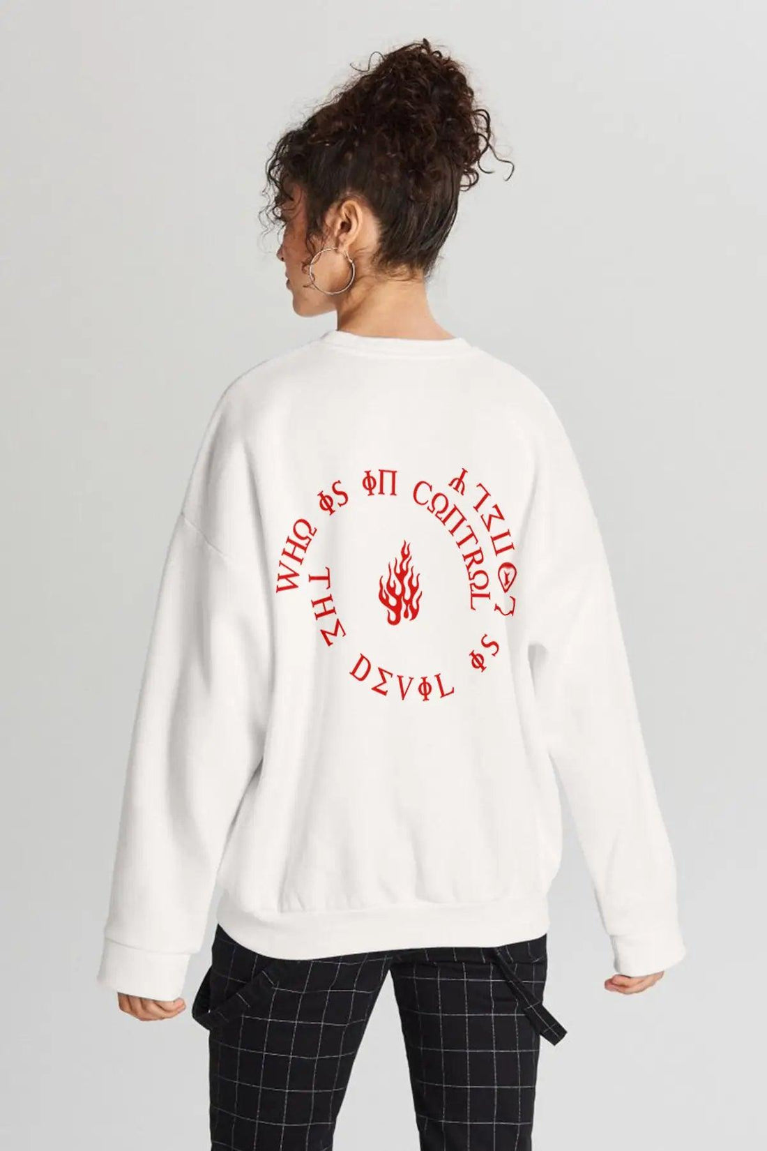 The Devil Oversize Kadın Sweatshirt - PΛSΛGE