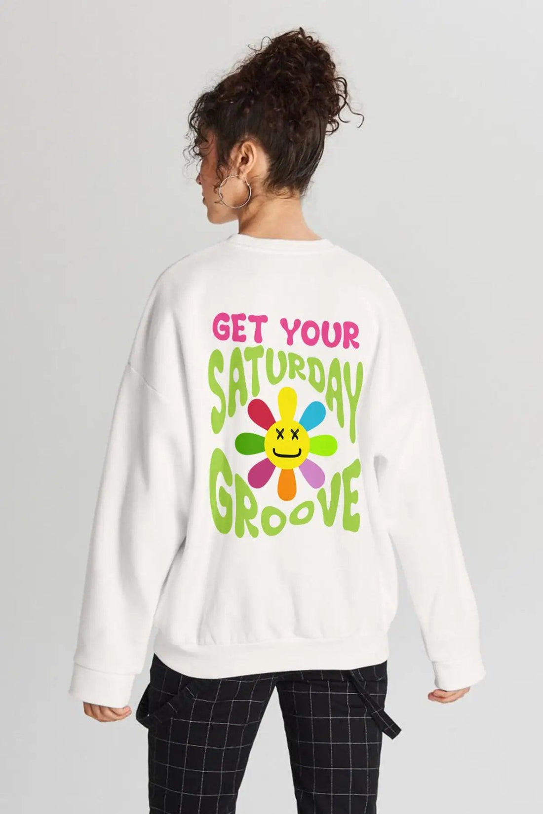Saturday Oversize Kadın Sweatshirt - PΛSΛGE