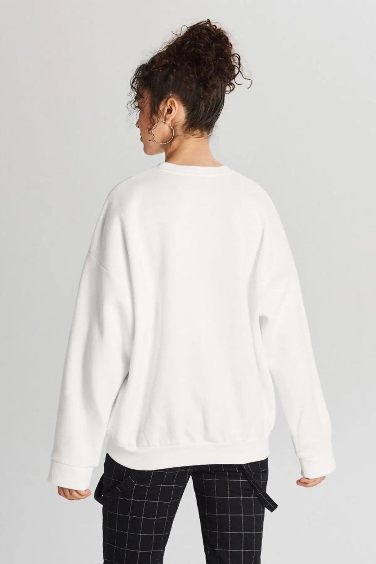 Realistic Oversize Kadın Sweatshirt - PΛSΛGE