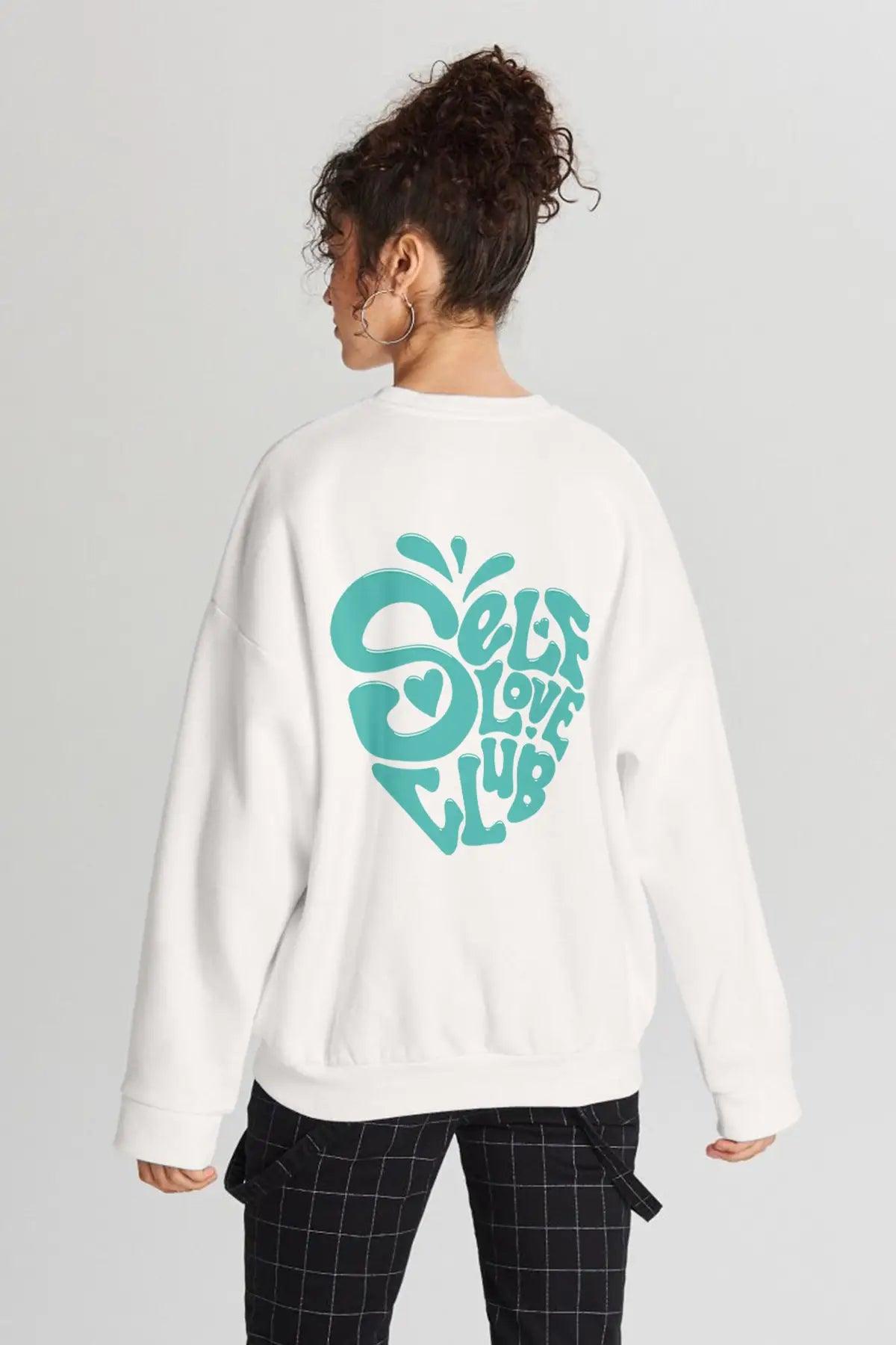 Self Love Club Oversize Kadın Sweatshirt - PΛSΛGE