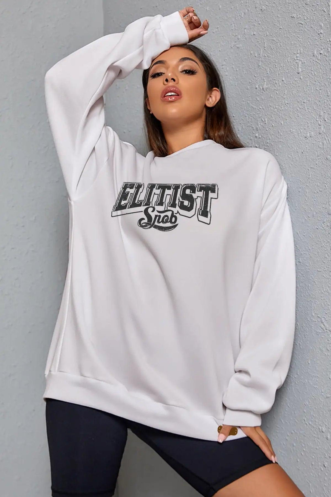 Elitist Oversize Kadın Sweatshirt - PΛSΛGE