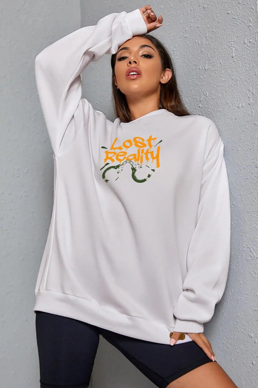 Lost Reality Oversize Kadın Sweatshirt - PΛSΛGE