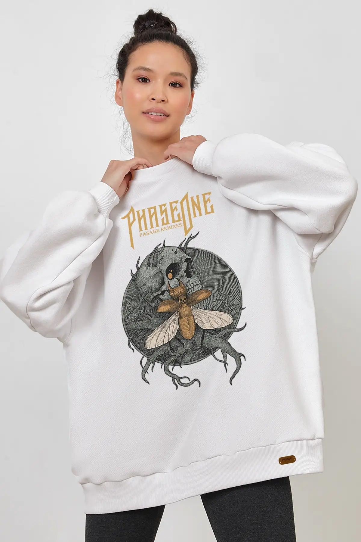Phase One Oversize Kadın Sweatshirt - PΛSΛGE