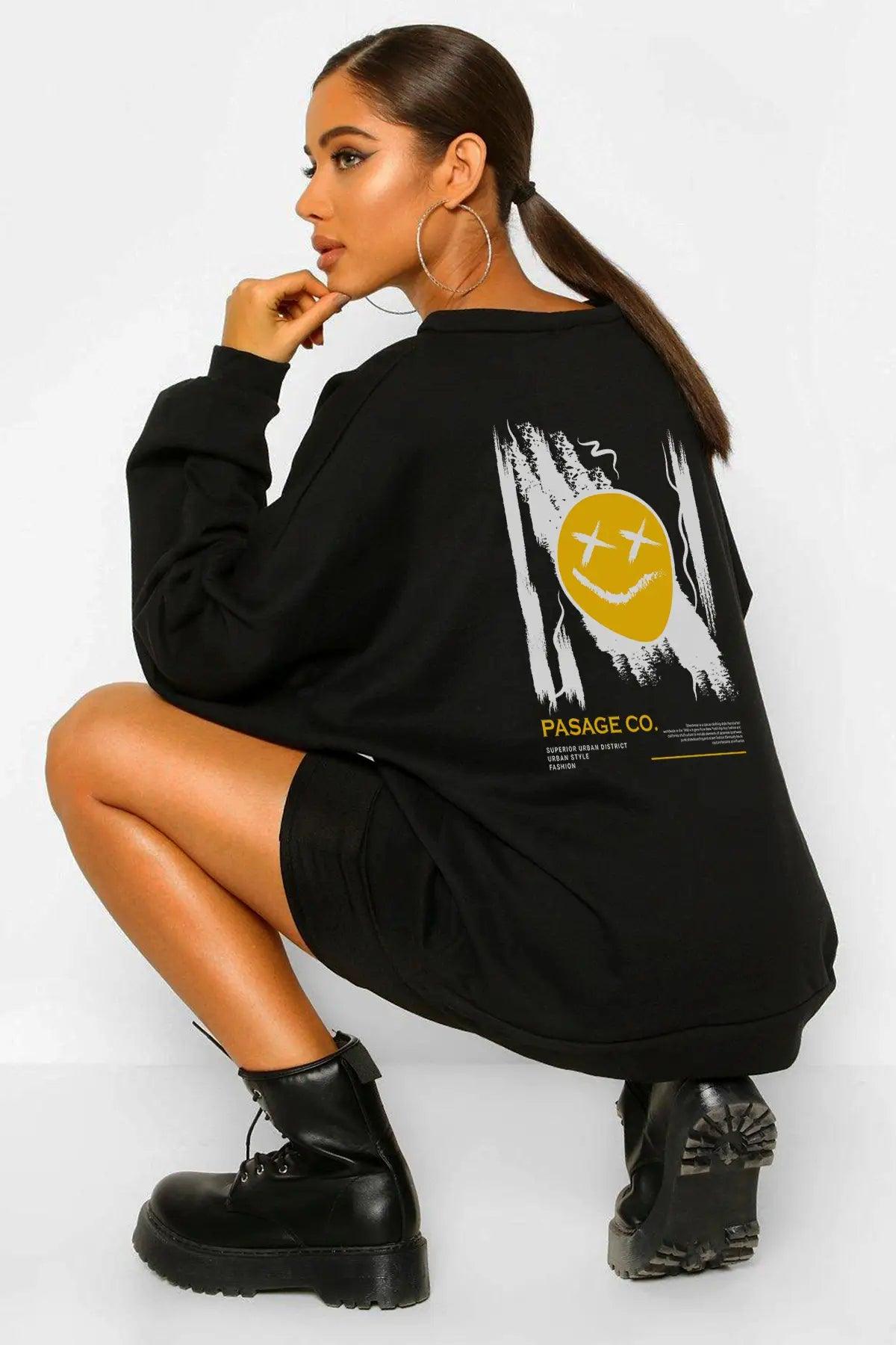 Urban Style Oversize Kadın Sweatshirt - PΛSΛGE