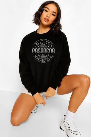 Pasadena Oversize Kadın Sweatshirt - PΛSΛGE