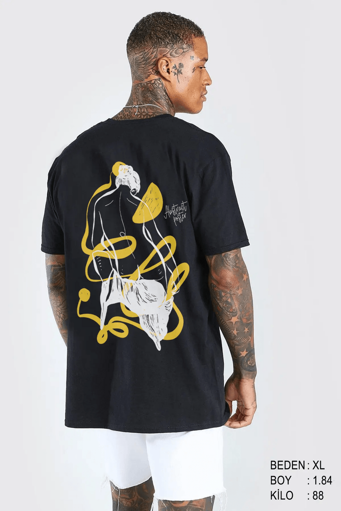 Nude Sculpture Oversize Erkek Tişört - PΛSΛGE