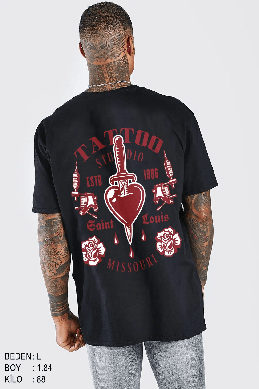 Missouri Oversize Erkek Tişört - PΛSΛGE