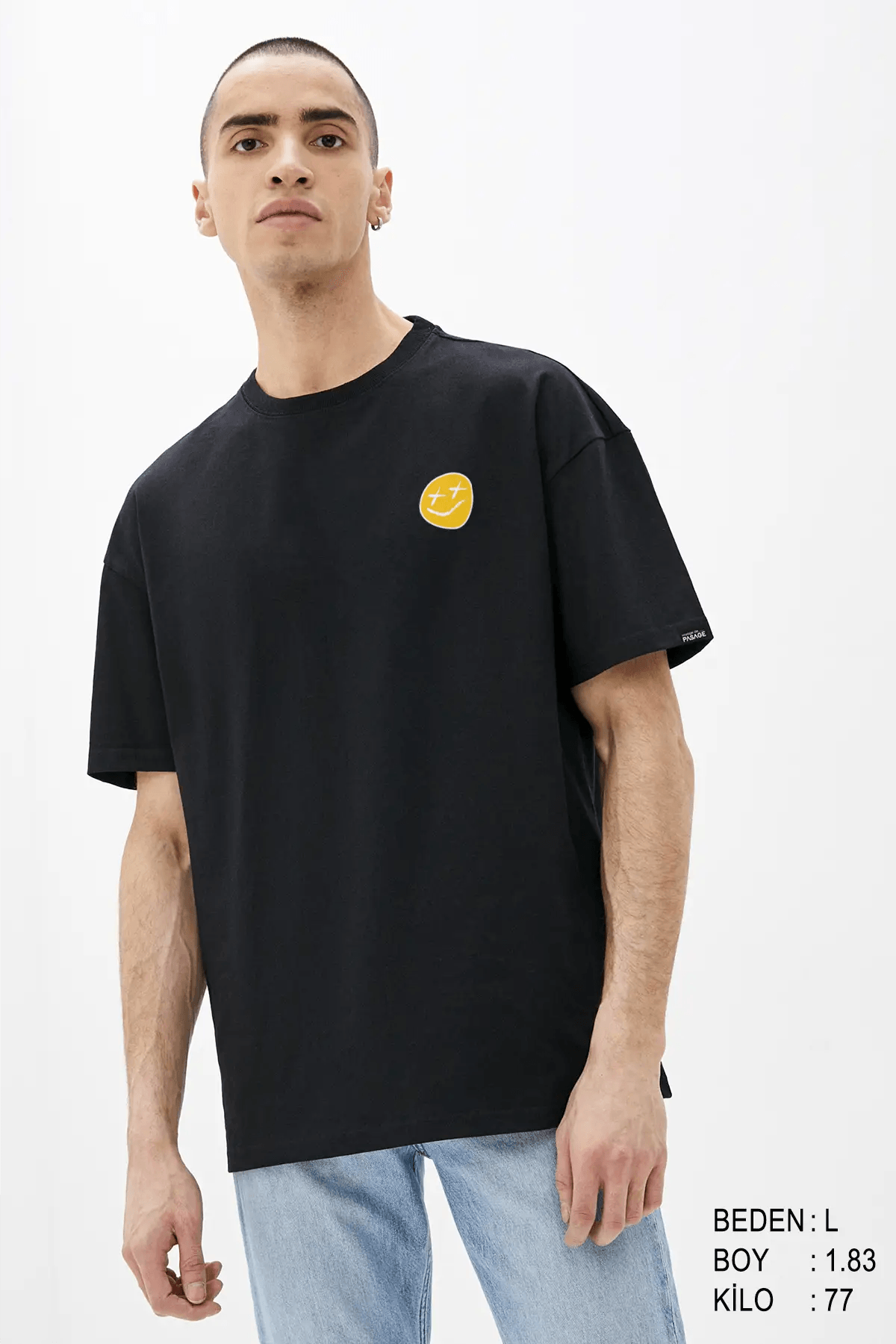 Urban Style Oversize Erkek Tişört - PΛSΛGE