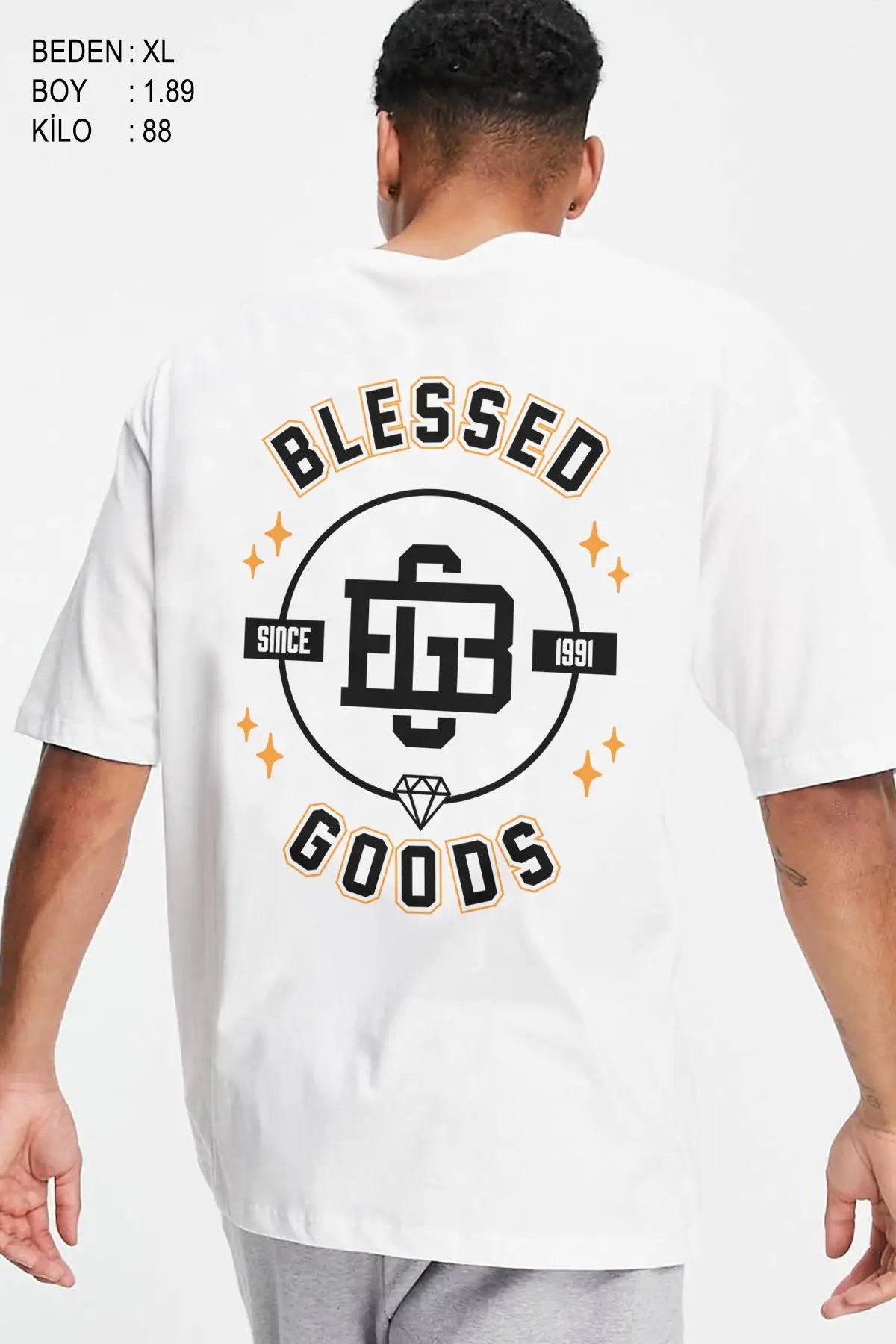 Blessed Goods Oversize Erkek Tişört - PΛSΛGE
