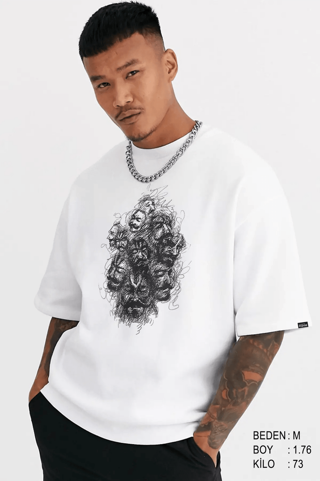 Complexity Oversize Erkek Tişört - PΛSΛGE