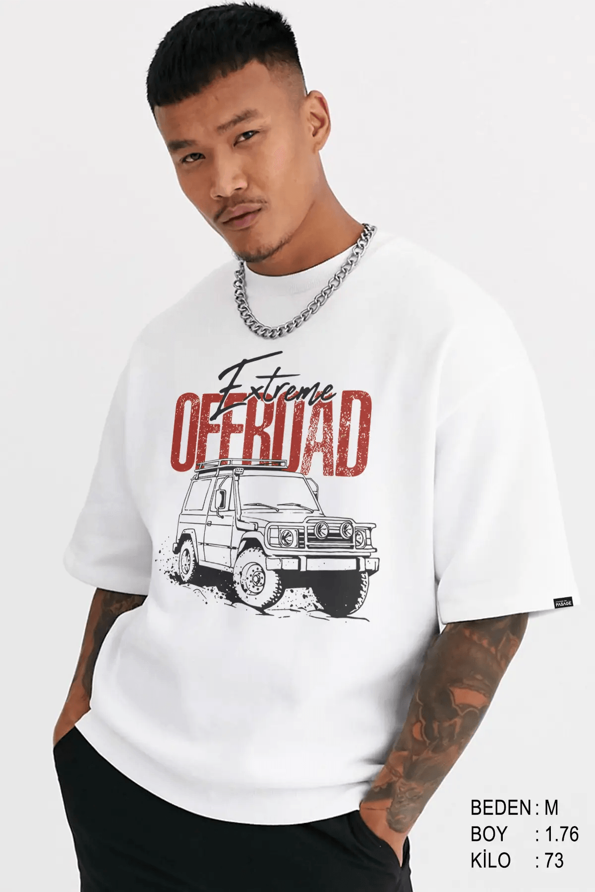 Extreme Offroad Oversize Erkek Tişört - PΛSΛGE