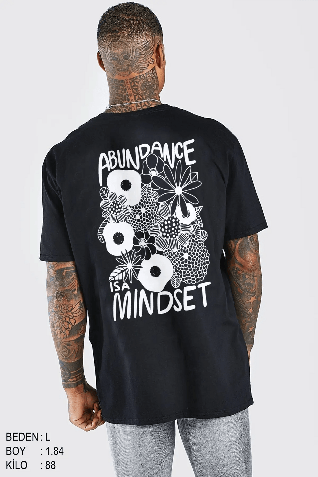 Mindset Oversize Erkek Tişört - PΛSΛGE