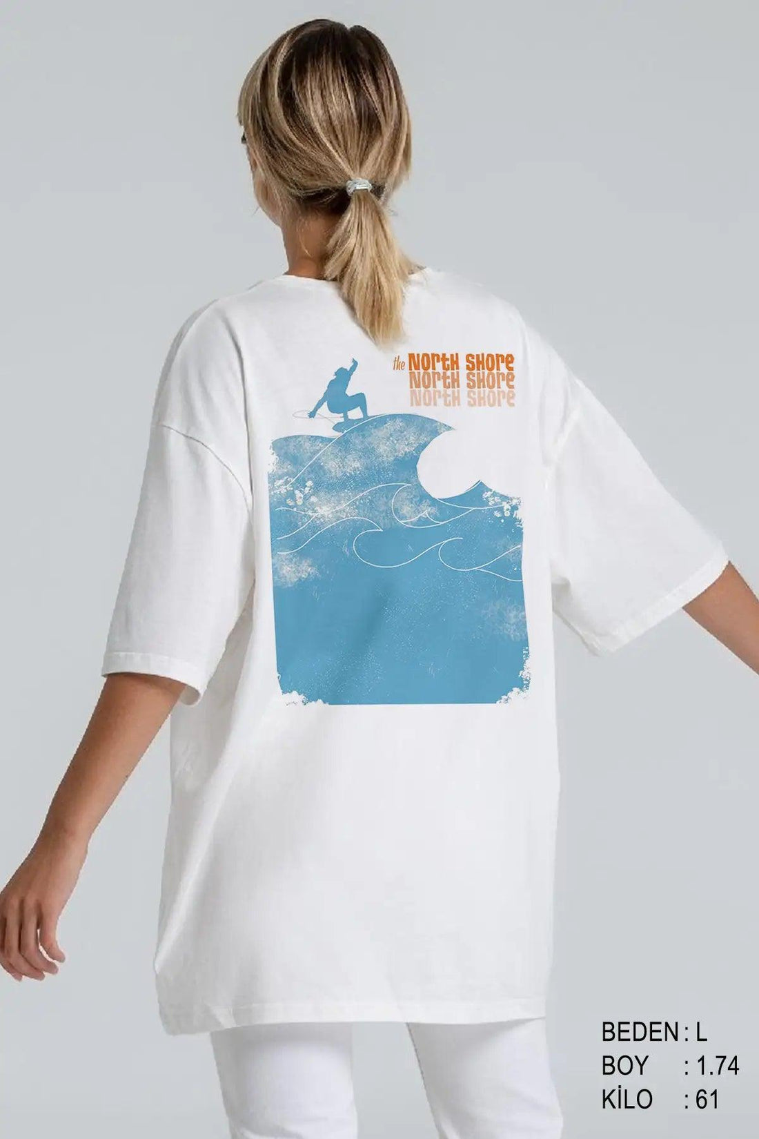 Northshore Oversize Kadın Tişört - PΛSΛGE