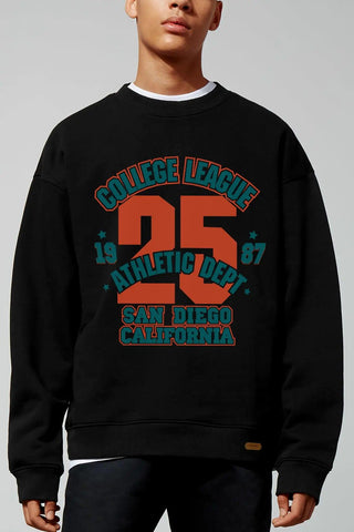 College League Oversize Erkek Sweatshirt - PΛSΛGE