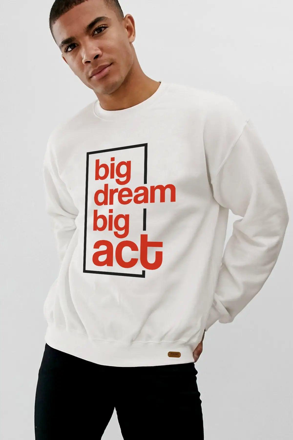 Big Dream Oversize Erkek Sweatshirt - PΛSΛGE