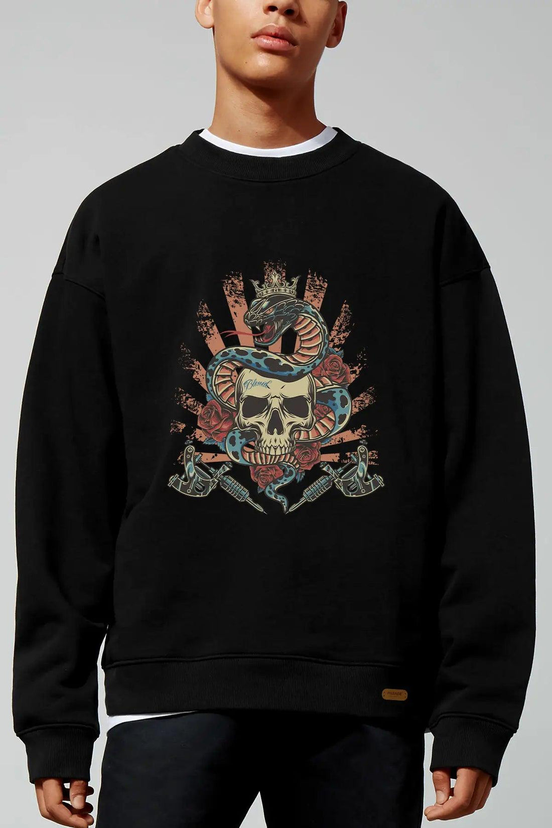 Blessed Oversize Erkek Sweatshirt - PΛSΛGE