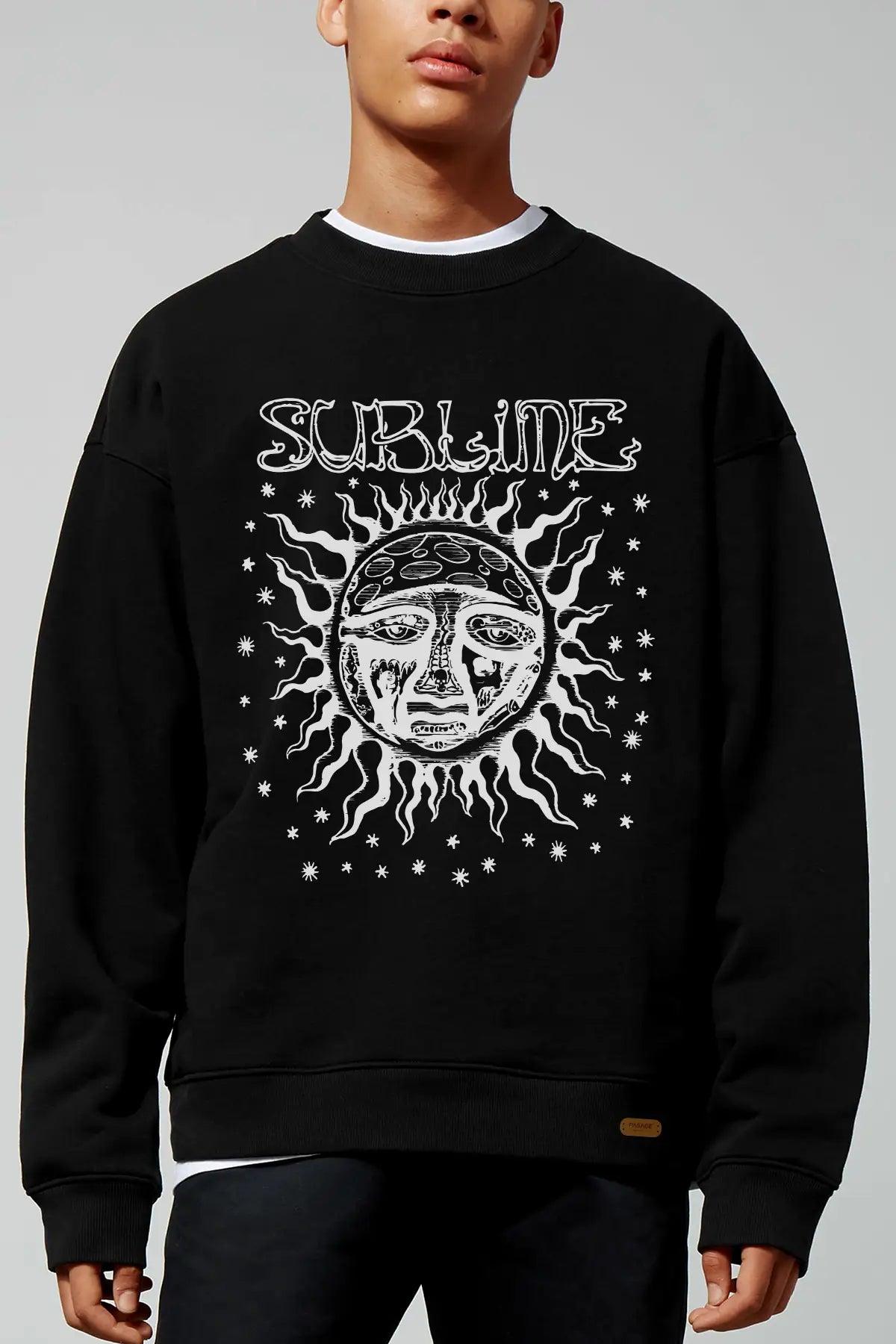 Sublime Oversize Erkek Sweatshirt - PΛSΛGE